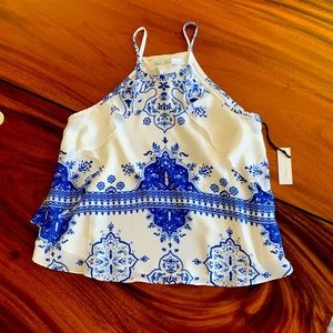 Lovers + Friends open back top, NWT